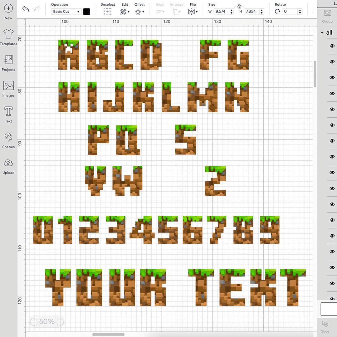 Fill Letters Svg Alphabet SVG PNG Bundle, Layered Font SVG, Alphabet Letters Numbers Set ...