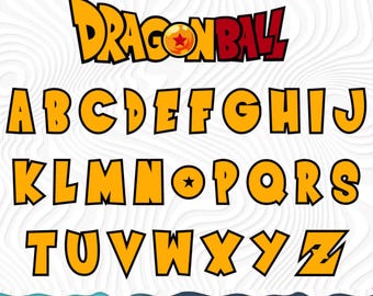 Font SVG PNG Bundle, Anime Alphabet Letters Numbers Set, Letters Svg, Anime Font Png Transparent - Clipart for Cricut / Silhouette