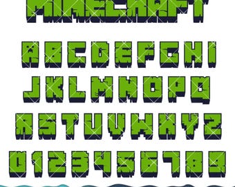 Font SVG PNG Bundle, Layered Alphabet, Alphabet Letters Numbers Set, Letters Svg Font Png Transparent - Clipart for Cricut / Silhouette