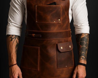 Custom Leather Apron: Hair Stylist, Chef, or Salon Professional
