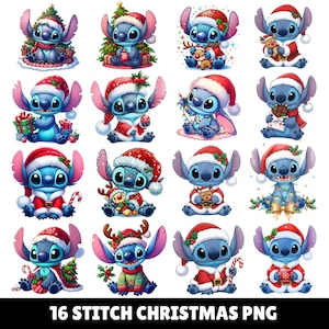Christmas Stitch Bundle PNG, Christmas Stitch Design Png, Transparent Stitch Clipart Png, Christmas Party Stitch Design, Instant Download