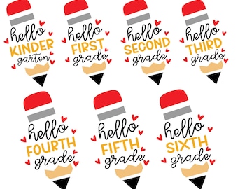 Terug naar school Svg bundel, potlood Svg, Grade Level Vibes Svg, leraar Svg, school Shirt Svg, Kid Shirt Svg, silhouet, Instant Download