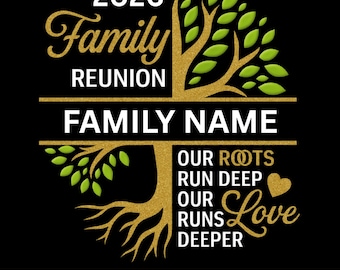 Family Reunion Tree 2026 Png, Family Tree Png, Tree Of Life Png, Family Reunion Shirts Png, Reunion 2026 Png, Sublimation Design, 300 DPI