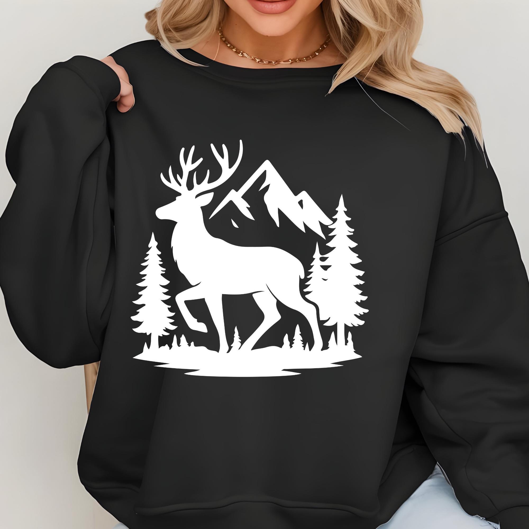 Deer in the Forest Svg, Deer Svg Bundle, Deer Head Vector Svg Png ...