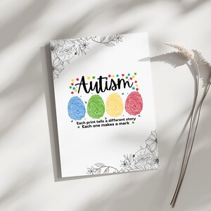 Autismmedvetenhet Svg, Varje tryck berättar en annan historia Svg, Var och en gör ett märke, Neurodiversitet Svg, Autism Acceptans, Omedelbar nedladdning bild 9