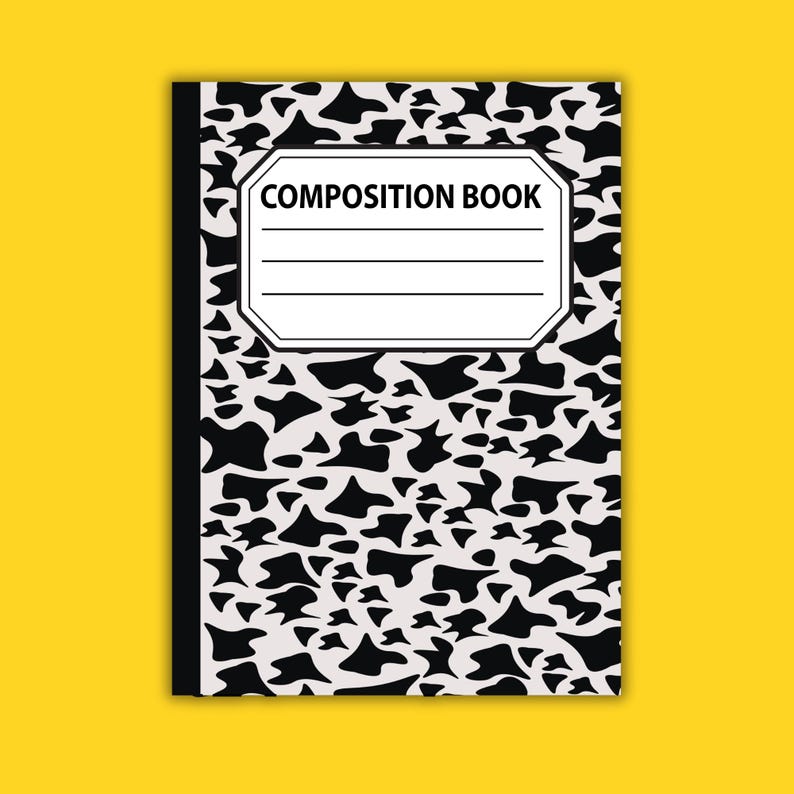 28 Composition Book Labels Bundle, Composition Notebook Labels ...
