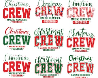 Kerst bemanning Svg, familie kerst Svg, retro kerst Svg, Christmas Squad Svg, samen herinneringen maken, familie kerst 2025 Svg
