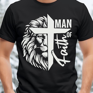 Man van God Svg, vader Shirt Design, Man of Faith Svg, Jezus Svg, Cross Svg, religieuze Svg, Cricut Cut-bestanden, Instant Download, silhouet