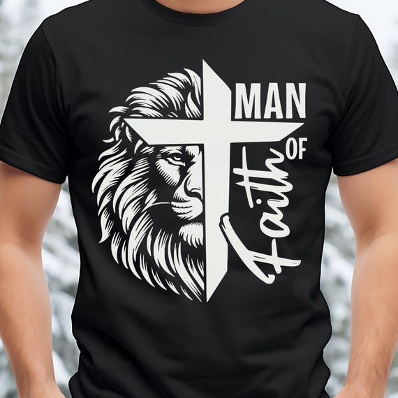 Man Of God Svg, Father Shirt Design, Man Of Faith Svg, Jesus Svg, Cross Svg, Religious Svg, Cricut Cut Files, Instant Download, Silhouette
