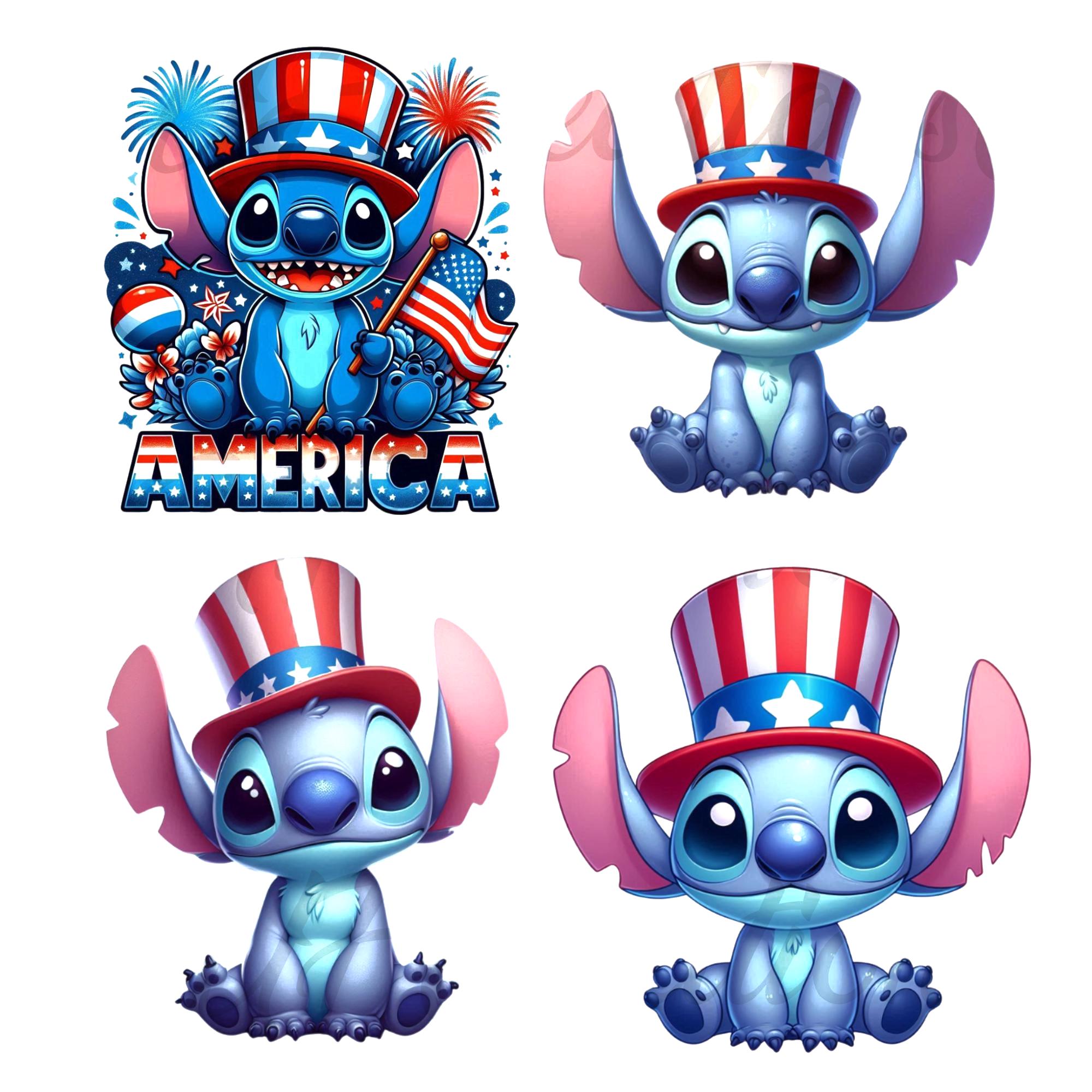 Unabhängigkeitstag Shirt Png, Stich 4. Juli Png, Patriotischer Stich Clipart, Amerikanischer Png, Sublimationsdesign, hohe Auflösung, Digital