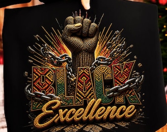 Puño de poder de excelencia negra PNG, diseño afrocéntrico de Juneteenth, orgullo de melanina PNG, sublimación de libertad afroamericana, camiseta de historia negra