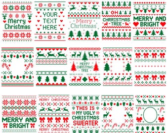 Ugly Sweater Svg Bundle, Christmas Ugly Sweater Templates, Ugly Sweater Svg, Ugly Sweater Svg For Cricut, Silhouette, Instant Download