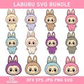 15 Labubu Designs Svg, Labubu Png, Labubuu Sublimation, T Shirt Design, Monster Characters, Svg Cut Files, Instant Download