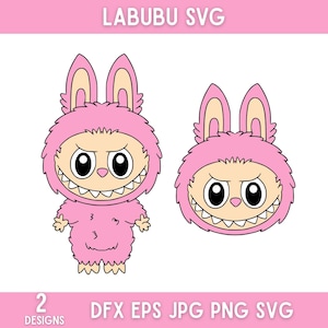 Labubu Designs SVG, Labubu Png, Labubuu Sublimation, T-Shirt Design, Monster Charaktere, Plotterdatei, Sofort Download