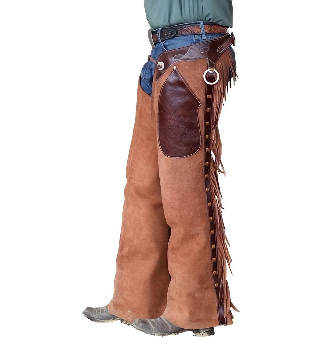Hand Crafted Cowboy Chap Leather Chap Cowgirl Pants Long Rodeo Chap ...