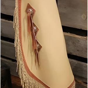 HandMade Cowboy Short Chinks Chap Leather Unisex Chap Cowgirl Pants Chaps Rodeo Style Ranch Equesterian Pants Gifts For Women, Gifts For Men