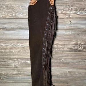 Hand Made Cowboy Chaps Leather Unisex Chap Cowgirl Pants Long Chap Rodeo Style Ranch Wear Equesterian Pants Wear Gift For Women,Gift For Men