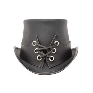 Leren hoed getailleerd korset handgemaakte hoge hoed lederen steampunk cilinderhoed gotische cilinderhoed Victoriaanse hoed cowboyhoed Halloween hoed cadeau voor mannen
