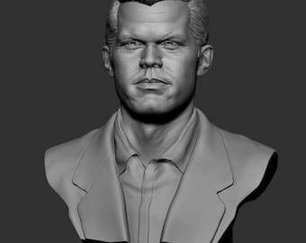 Borstbeeld van Magnus Carlsen, schaakkampioen