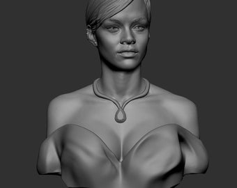 Borstbeeld van Rihanna, Amerikaanse zangeres