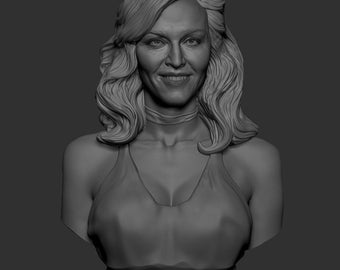 Borstbeeld van Madonna, Amerikaans zangersculptuur