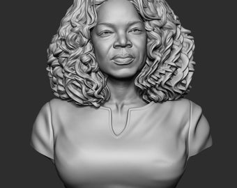 Buste van Oprah Winfrey, Amerikaanse televisiepresentatrice en auteur.