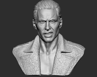 Buste van Jared Leto als Joker, beeldhouwwerk van de beroemde acteur