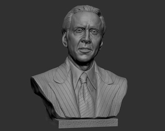 Borstbeeld van Nicolas Cage, Amerikaanse acteur