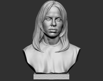Borstbeeld van Billie Eilish, Amerikaans zangeressculptuur