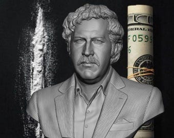 Buste van Pablo Escobar, historisch figuurbeeldhouwwerk