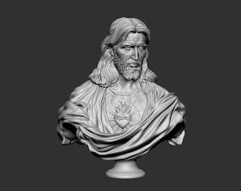 Borstbeeld van Jezus Christus, religieuze figuursculptuur