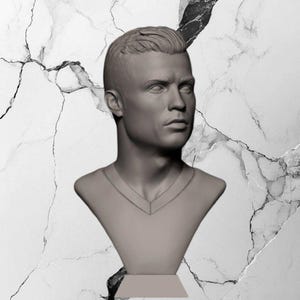 Bust of Cristiano Ronaldo, Footballer Sculpture