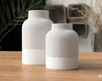 Japandi vazen, moderne decoratieve vazen - Set van 2 vazen