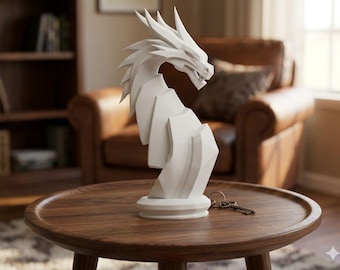 Geometrische draak beeldje