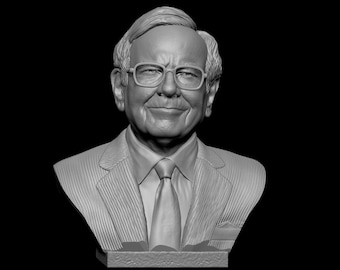 Borstbeeld van Warren Buffet, ondernemer en econoom