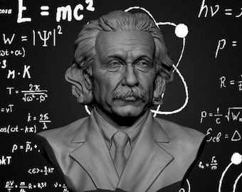 Borstbeeld van Albert Einstein, beroemde wetenschapper