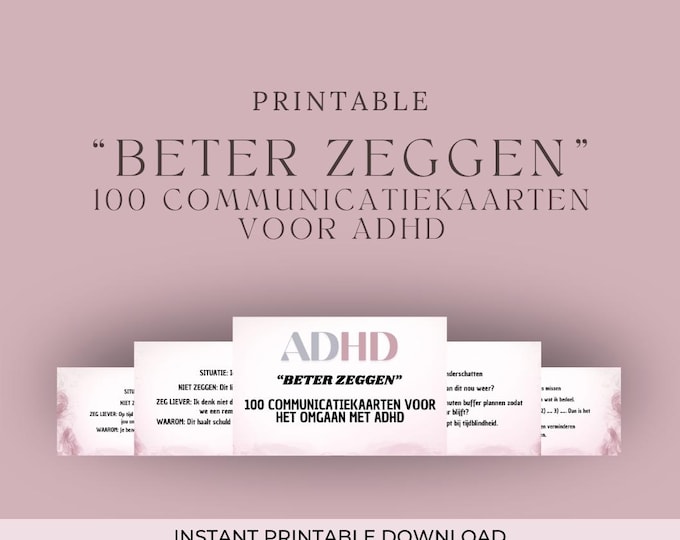 ADHD Communication Cards | Don't Say This, Say This | Printable A7 Cards for Better Conversations