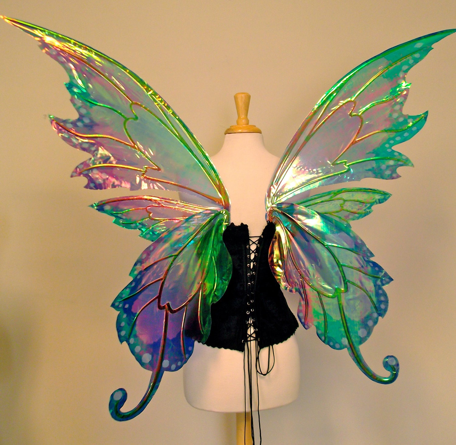 Delia 3 panel large fairy wings in your choice of colors Etsy