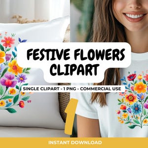 Cinco de Mayo Flowers PNG-clipart, Mexicaanse Fiesta-bloemen, aquarel bloemsierkunst, trendy shirtsublimatie, commercieel gebruik, digitaal downloadbestand
