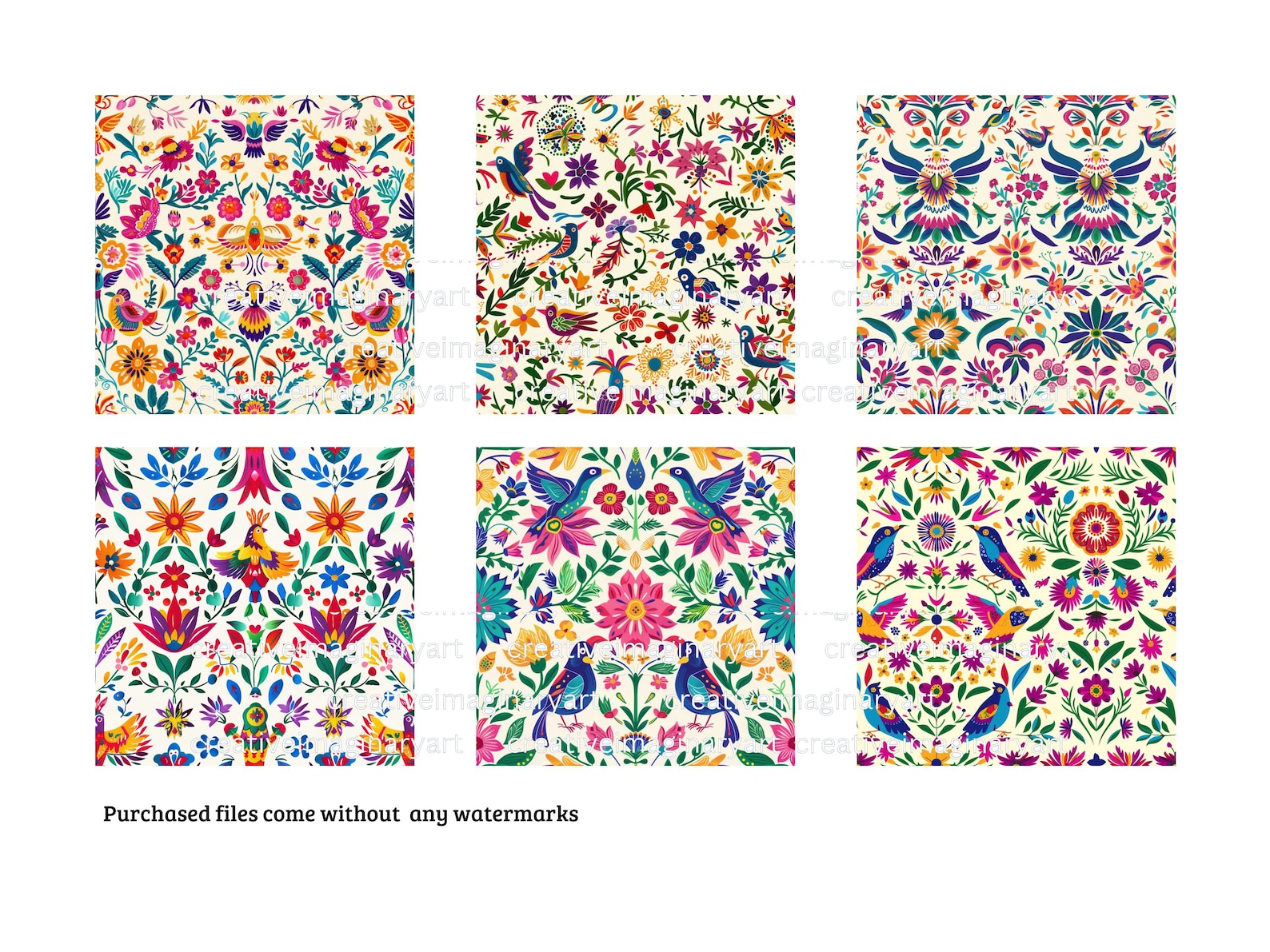 Mexican Otomi Digital Paper Pack: 22 Seamless Fiesta Patterns (digital ...