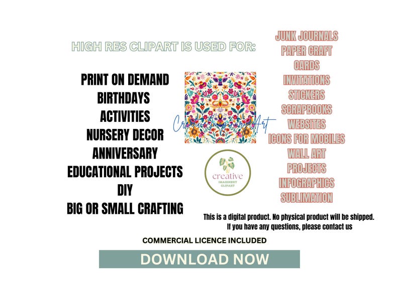 Mexican Otomi Digital Paper Pack: 22 Seamless Fiesta Patterns (digital ...