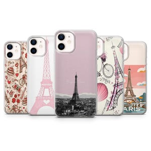 Paris Phone Eiffelturm Smartphone Cover passend für iPhone 16Pro, 15, 14, 13, 12, Samsung S25, S24Ultra, S23FE, S22, A16, A55, Pixel 9Pro, 8