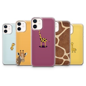 Giraffe Phone Case Safari Animal Cover for iPhone 16Pro, 15, 14, 13, 12, Samsung S25, S24Ultra, S23FE, S22, A16, A55, Pixel 9Pro, 8