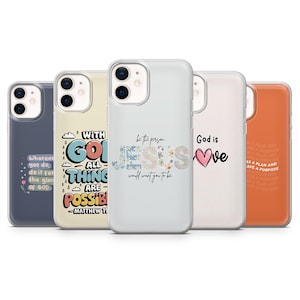 Bible Verse Phone Case Christian Quote Design | Slim Jesus Cover | iPhone 16/15/14/13/12, Samsung S25/S24 Ultra/S23 FE/S22, Pixel 9 Pro/8
