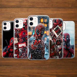 Funda para teléfono Deadpool, funda de superhéroe para iPhone 17 Pro, 16, 15, 14, 13, 12, Samsung S26, S25, S24, S23, A37, A57, A26, A16, Pixel 10 Pro, 9