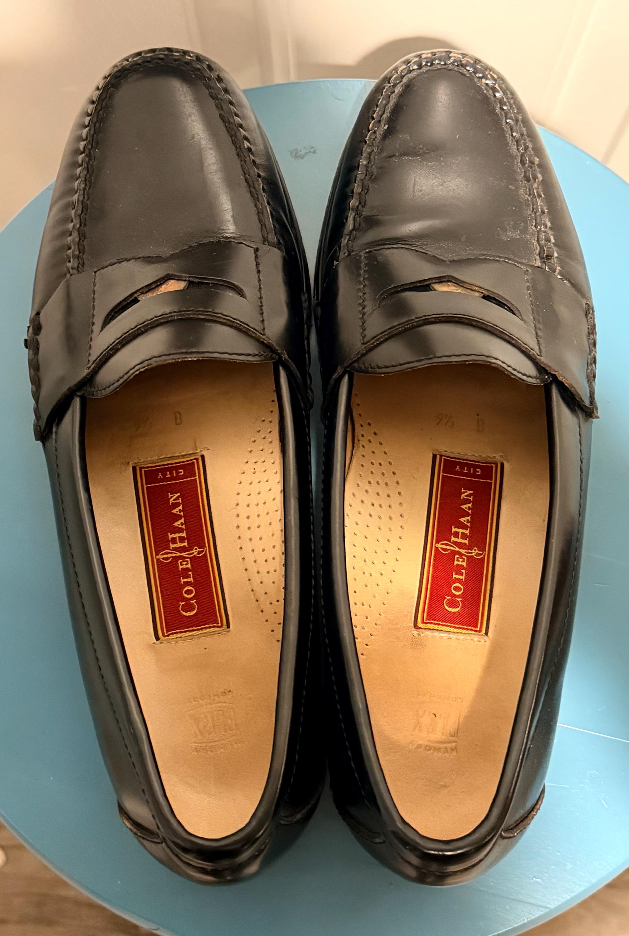 Cole Haan City Black Leather Penny Loafers Sz. 7D Cole Haan mens Grand City Bit Driver - Sithimy.com main image 3