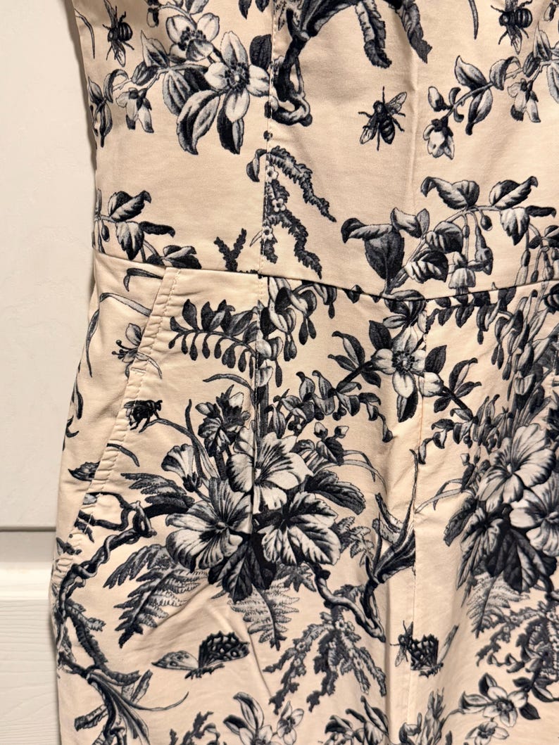 Maeve by Anthropologie Toile Jumpsuit – Size 6 – Floral & Nature Print – Pockets – Chic and Feminine image 3