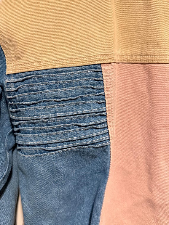 Vintage TOGETHER Patchwork Denim Jacket – 90s Y2K… - image 5