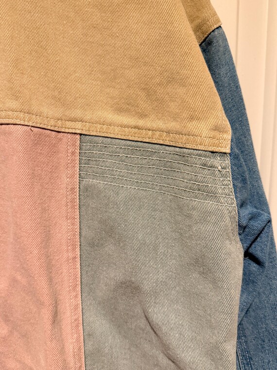 Vintage TOGETHER Patchwork Denim Jacket – 90s Y2K… - image 6