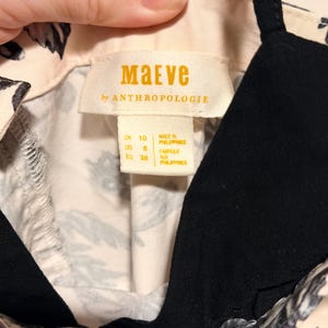 Maeve by Anthropologie Toile Jumpsuit – Size 6 – Floral & Nature Print – Pockets – Chic and Feminine image 6